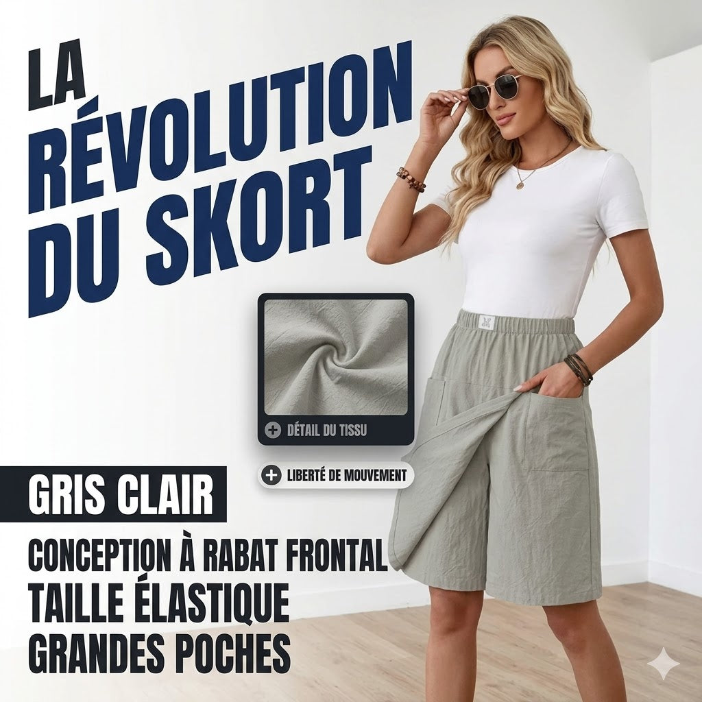 Libertine — Elastic Waist Skort with Active Freedom Pockets