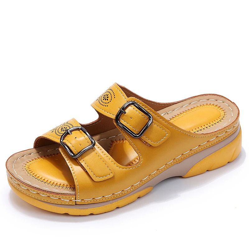 Jardinelle™ — Double Strap Comfort Wedge Sandal