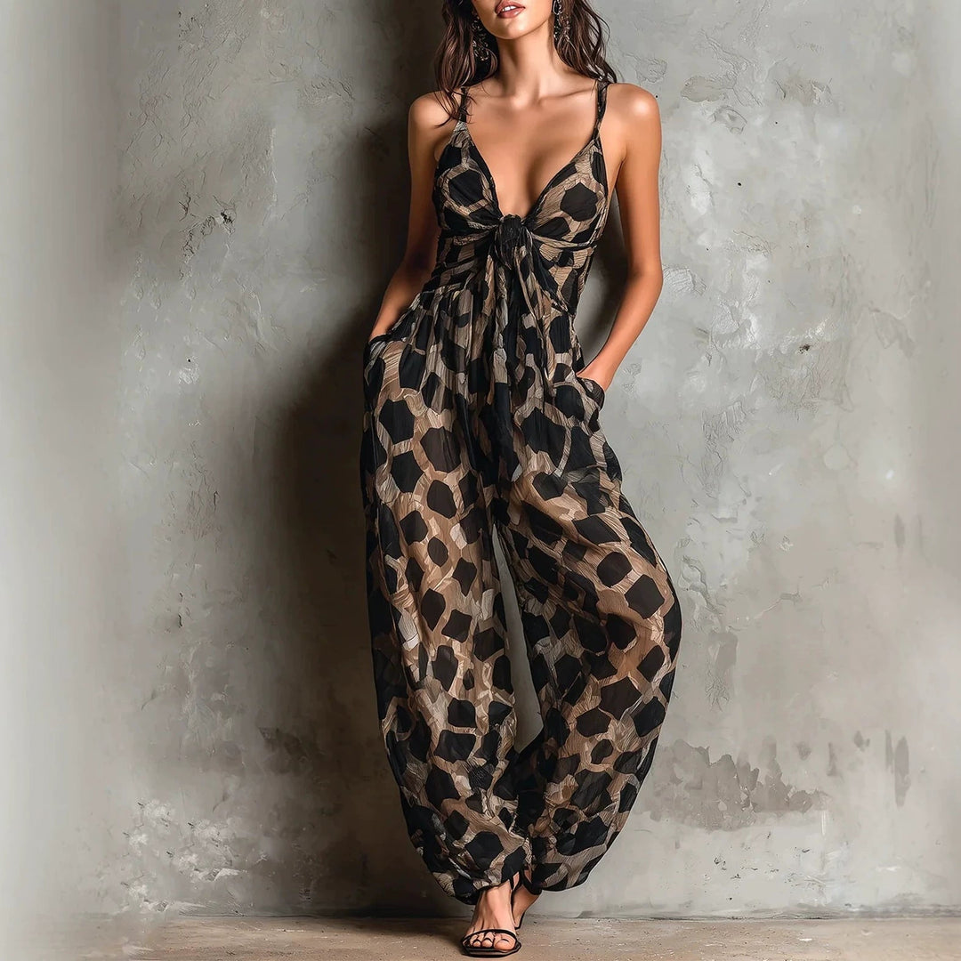 Bianca | Elegant Jumpsuit with Artistic Print