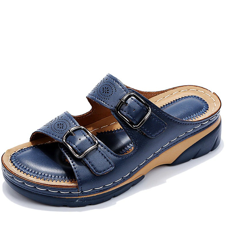 Jardinelle™ — Double Strap Comfort Wedge Sandal