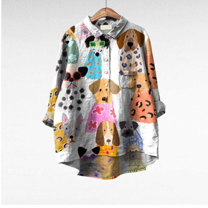 Lison | Fun Animal Print Blouse