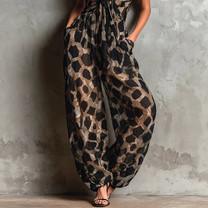 Bianca | Elegant Jumpsuit with Artistic Print