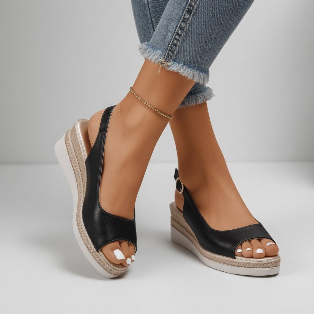 Cyrielle™ — Chic Platform Espadrille Sandal with Summer Appeal