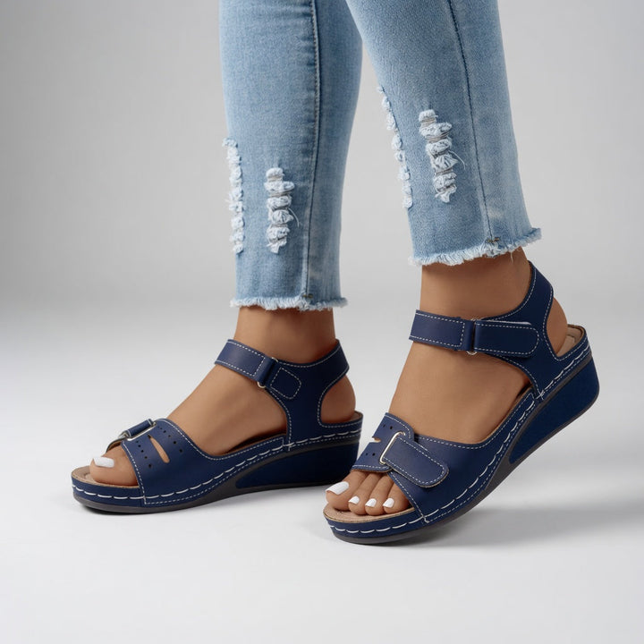 Clothilde™ — Comfortable Everyday Adjustable Wedge Sandal