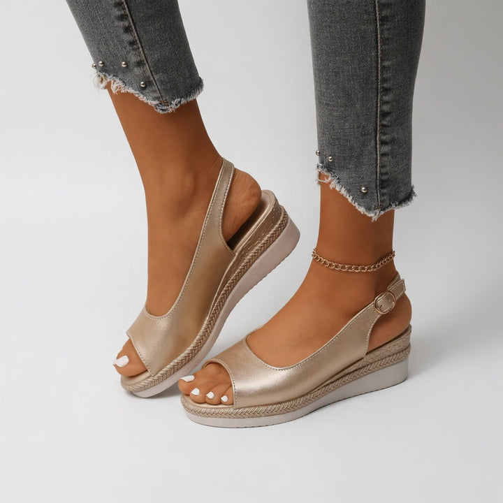 Cyrielle™ — Chic Platform Espadrille Sandal with Summer Appeal