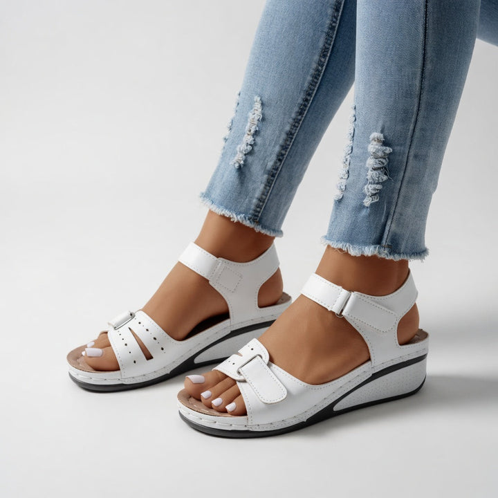 Clothilde™ — Comfortable Everyday Adjustable Wedge Sandal