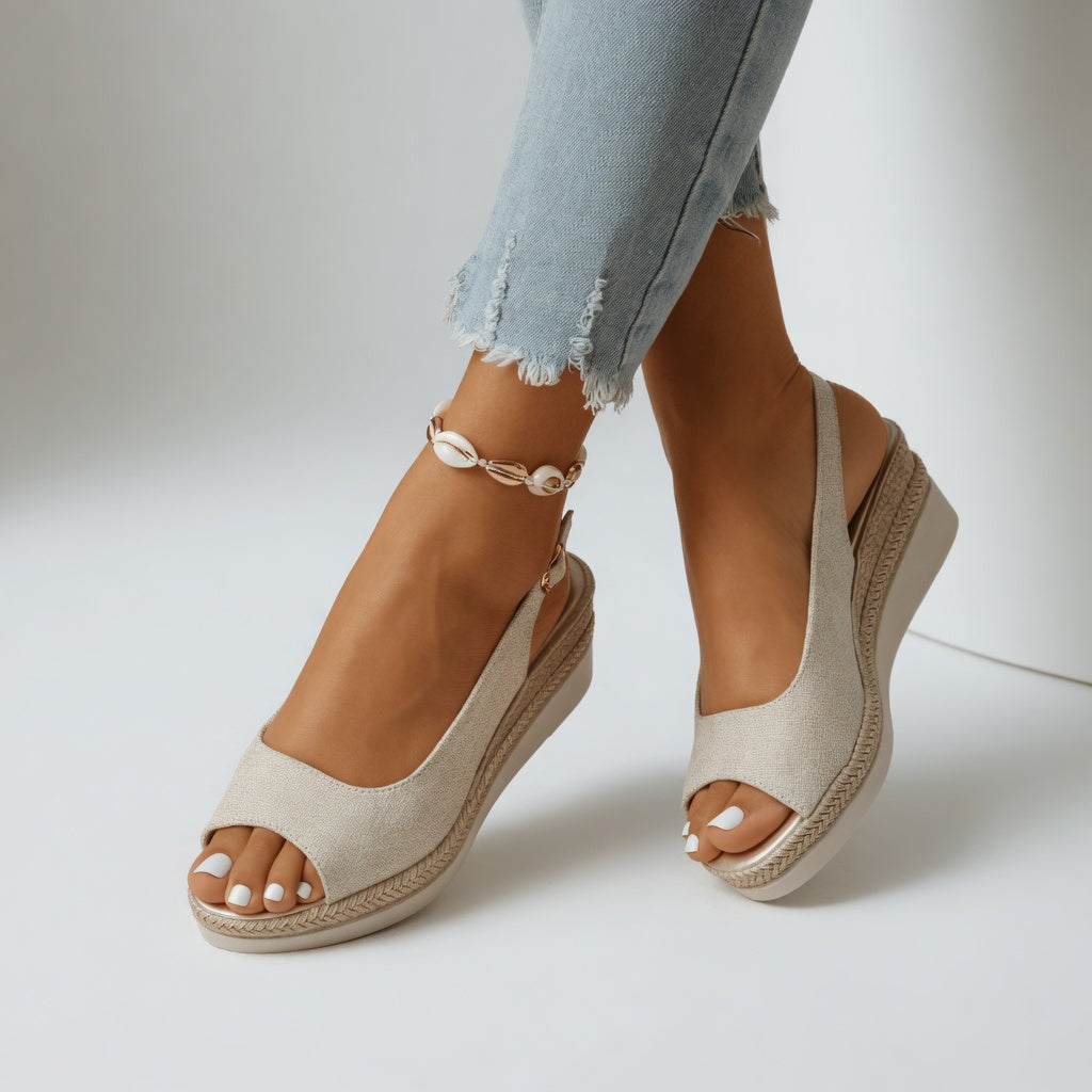 Cyrielle™ — Chic Platform Espadrille Sandal with Summer Appeal