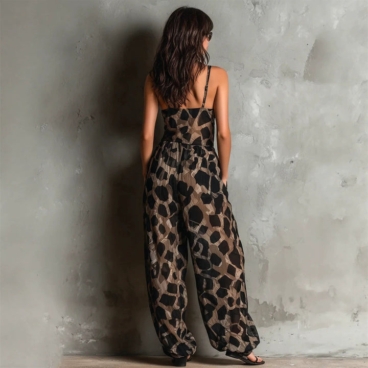 Bianca | Elegant Jumpsuit with Artistic Print