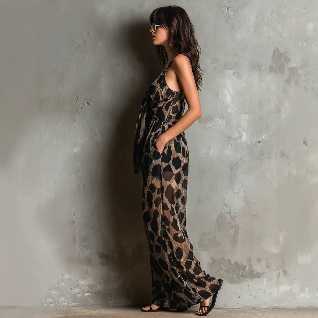 Bianca | Elegant Jumpsuit with Artistic Print